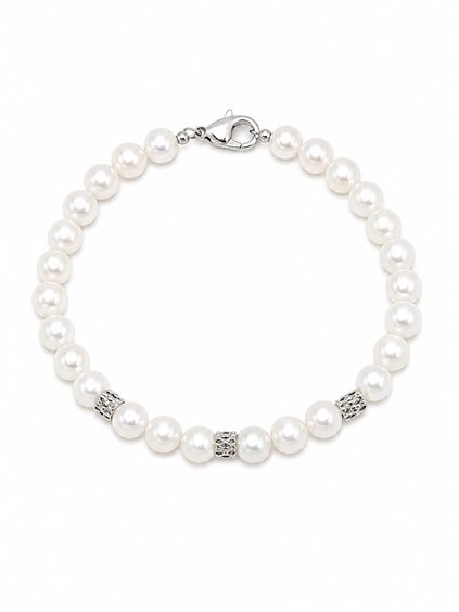 Bracciale Idee Preziose dal 1987 Donna in Oro bianco Perla IP.BK18B/16P - IP.BK18B/16P